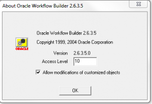 Oracle Workflow Builder 2.6.3 > Access Level